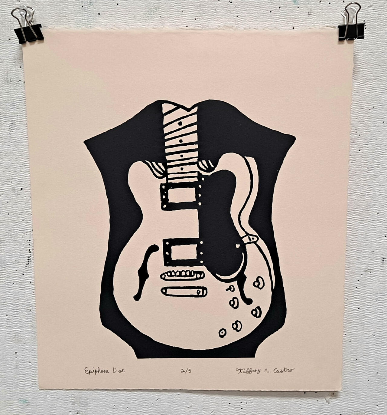 Epiphone Dot, Silkscreen sprint (emulsion drawing method)